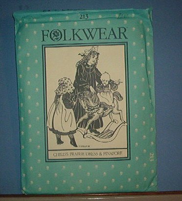 Sewing Pattern: Old Folkwear hild's Prairie Dress & Pinafore Size 2- 10