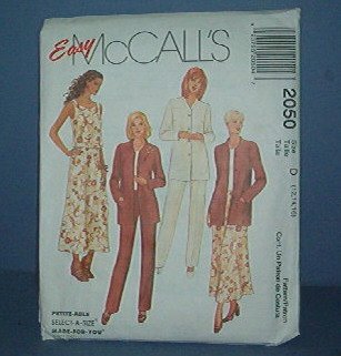 Sewing Pattern McCall's, 2050 Emsemble, top, skirt, pants, jacket. Size 12 - 16