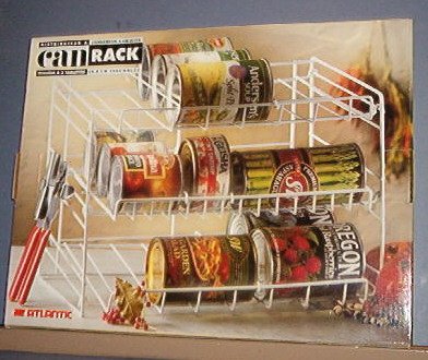 Can Rack 14"Wide, 10.5 high 10"deep.Coated white steel long lasting - New