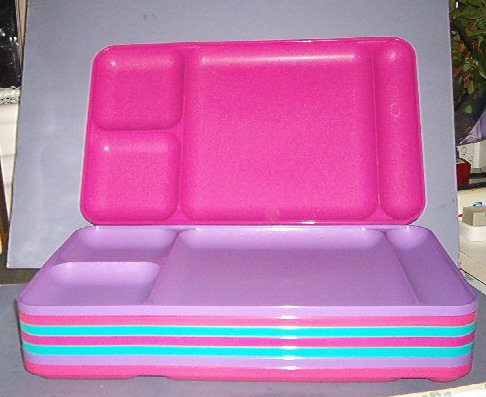 Tupperwear - 8 ea serving trays - 15X9X1" - 4 partitions- very sturdy - Like New