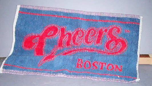 Towel - Cheers - TV Bar 16X 11" - Boston - Like New