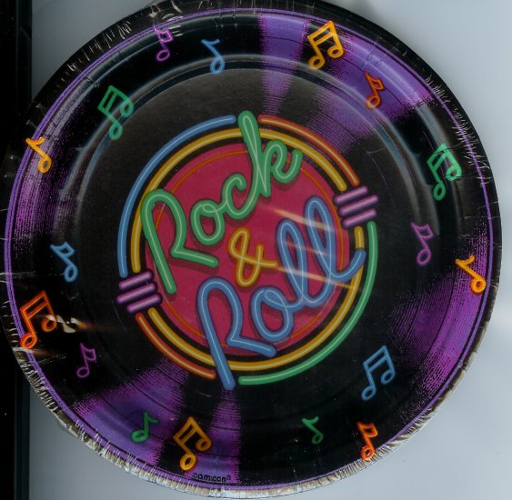 Rock & Roll Dessert Plates