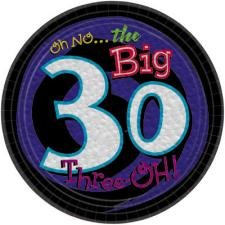 Oh No the Big 30 Dessert Plates