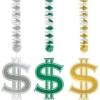 Dollar Sign Party Danglers