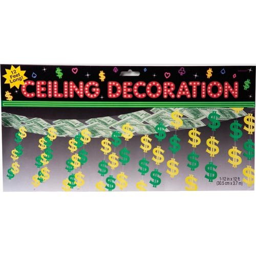 Casino Party Ceiling Decoration