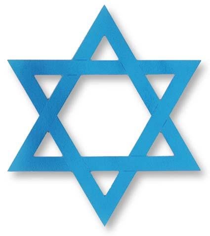 Dark Blue Star of David Cutout