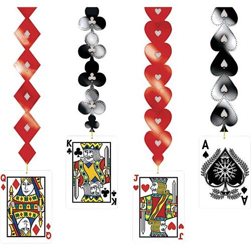 Card Suit Party Danglers