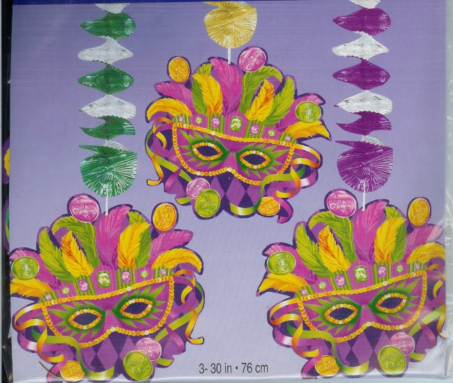 Mardi Gras Mask Danglers