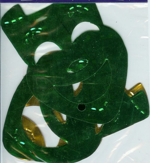 Mardi Gras Mini Metallic Mask Garland