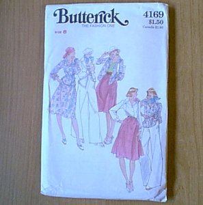 Misses Shirt Top Blouse Skirt Pants Butterick Sewing Pattern 4169 Sz 8 Uncut