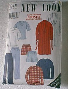 Unisex Robe Pjs Pajamas Men Women McCalls Sewing Pattern 6816 Sz S thru XL Cut