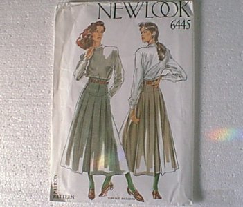 6 in 1 Skirts New Look Sewing Pattern 6445 Sz 8 thru 18 Uncut
