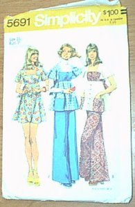 Dress Smock Top Pants Jr Petite Simplicity Sewing Pattern 5691 Sz 13 JP Cut