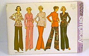 Womans Top Blouse Pants Simplicity Sewing Pattern 6029 Sz 12 Miss Uncut