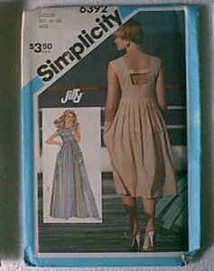 Jiffy Pullover Dress 2 Lengths Simplicity Sewing Pattern 6392 Sz 14 16 Miss Uncut