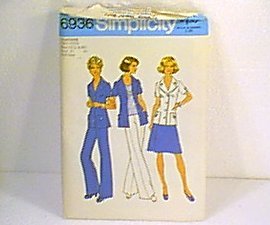 ½ Size Unlined Jacket Skirt Pants Simplicity Sewing Pattern 6936 Sz 18½ 20½ Uncut