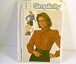 Misses Blouses Tops Simplicity Pattern 7092 Sz 8 Uncut