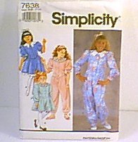 Girls Dress or Jumpsuit Simplicity Sewing Pattern 7638 Sz AA 7 - 10 Uncut