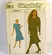 Misses Dress Jane Schaffhausen Belle France Simplicity Sewing Pattern 8861 Sz 10 Uncut