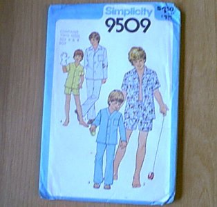 Boys Teen Pajamas 2 Lengths Sleepwear Simplicity Sewing Pattern 9509 Sz 6 8 Boy Uncut
