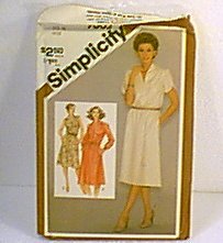 Misses Pullover Dress 3 Versions Simplicity Sewing Pattern 9865 Sz 14 Miss Uncut