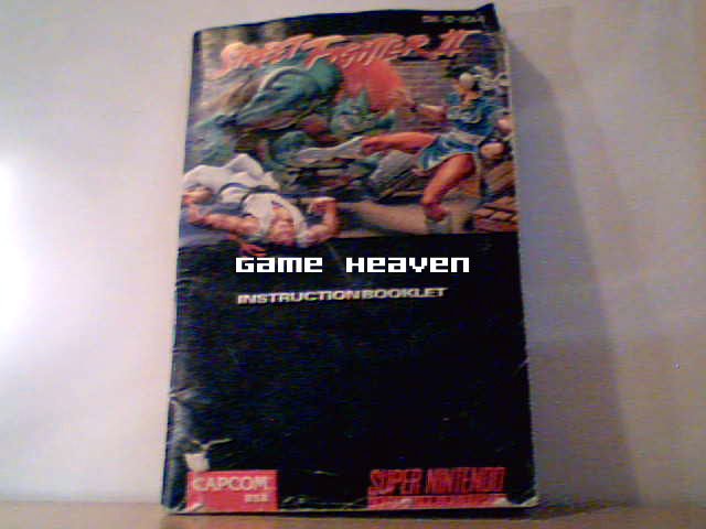 Street Fighter II Instruction Booklet
