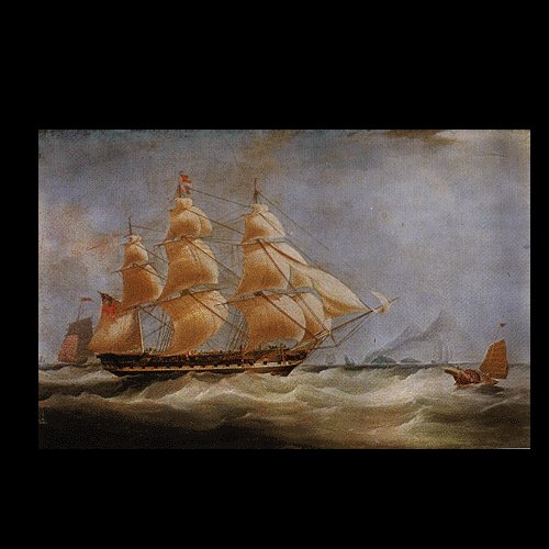 BOAT-SEA 008 OIL PAINTING ON CANVAS 20"X24"