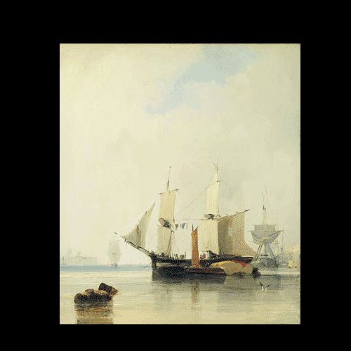 BOAT-SEA 012 OIL PAINTING ON CANVAS 20"X24"