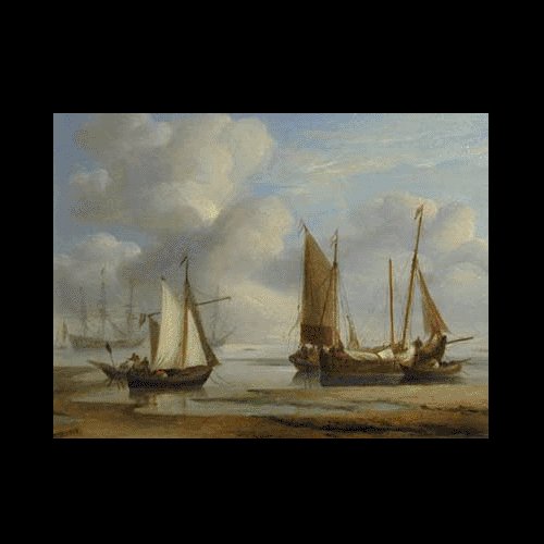 BOAT-SEA 014 OIL PAINTING ON CANVAS 20"X24"