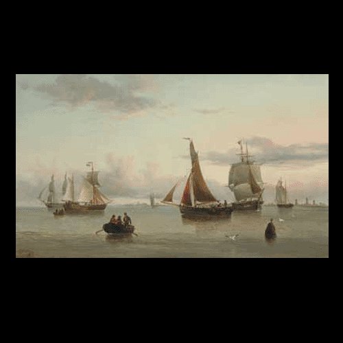 BOAT-SEA 015 OIL PAINTING ON CANVAS 20"X24"