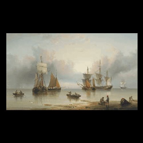 BOAT-SEA 016 OIL PAINTING ON CANVAS 20"X24"