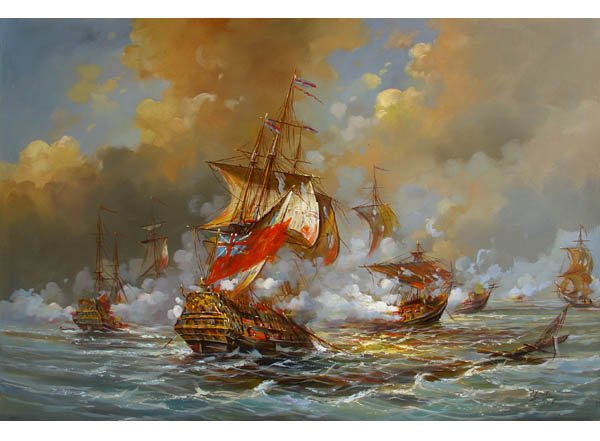 BOAT-SEA 036 OIL PAINTING ON CANVAS 20"X24"