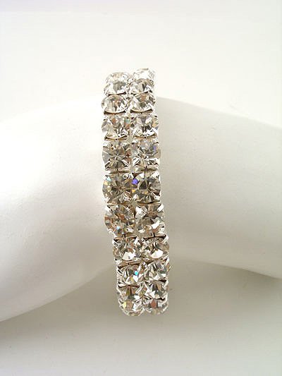 2 Line Rhinestone Stretch Bracelet Reg $39.99