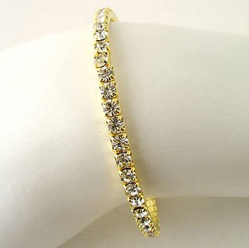 Simple and Elegant Rhinestone Cuff
