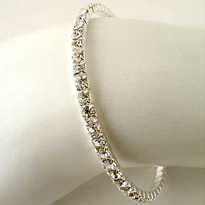 Simple and Elegant Rhinestone Cuff
