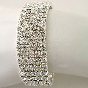 5 Line Rhinestone Stretch Bracelet Reg $59.99