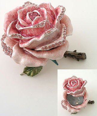 Rose with Rhinestone Jewelry Box Reg $69.99