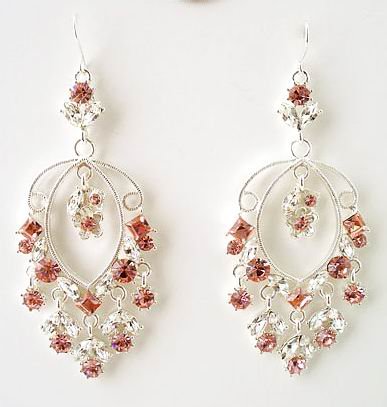 Dangle Designer Victorian Crystal Earrings Reg $45