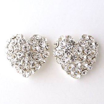 Heart formal wear Rhinestone Earrings Reg $24.99