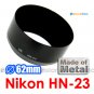 HN-23 - JJC Lens Hood for Nikon AF Nikkor 85mm f/1.8D, Zoom-Nikkor 80-200mm f/4 AI-S 62mm