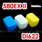 Pack of 3 Flash Bounce Diffuser Cap for Canon Speedlite 580EX II, 580EX Nissin Di622