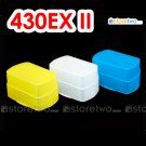 Pack of 3 Flash Bounce Diffuser Cap for Canon Speedlite 430EX II, 430EX