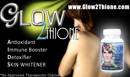 2 Bottles of Glow2Thione Skin Whitening and Age Defying Supplement, Glutathione Skin Whitening Pills