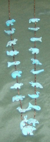 1 Strand All Turquoise Necklace