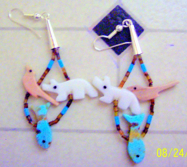 3 on a Loop Earrings