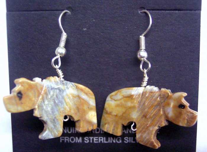 Grizzly Bear Twist Earrings-Picasso