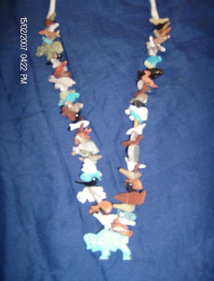 Stack Necklace with Turquoise Buffalo Bottom