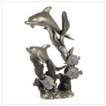 Antique Bronze Finish Dolphins