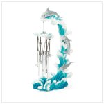 Dolphin on Wave Wind Chime