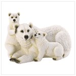 Polar Bear Family Figurine